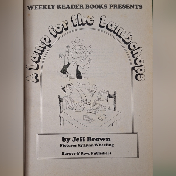 A Lamp for the Lambchops Book by Jeff Brown - Picture 5 of 9